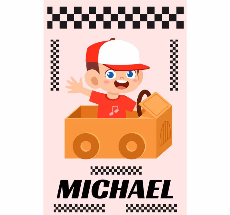 Tende a rullo personalizzabili avventura di corse animate - TenStickers