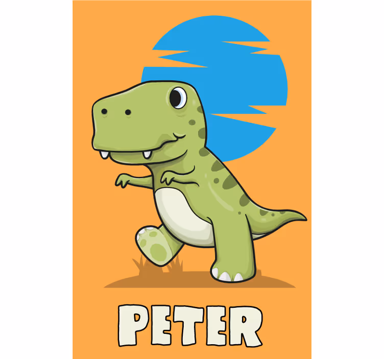 Tenda a rullo dinosauro dinosauro personalizzato - TenStickers