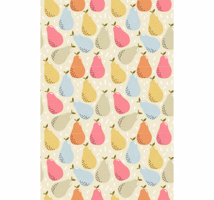 Tende a rullo frutta e verdura illustrazione pera decorata - TenStickers