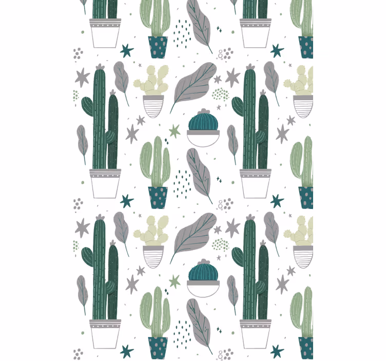 Tenda a rullo cactus toni sfumati - TenStickers