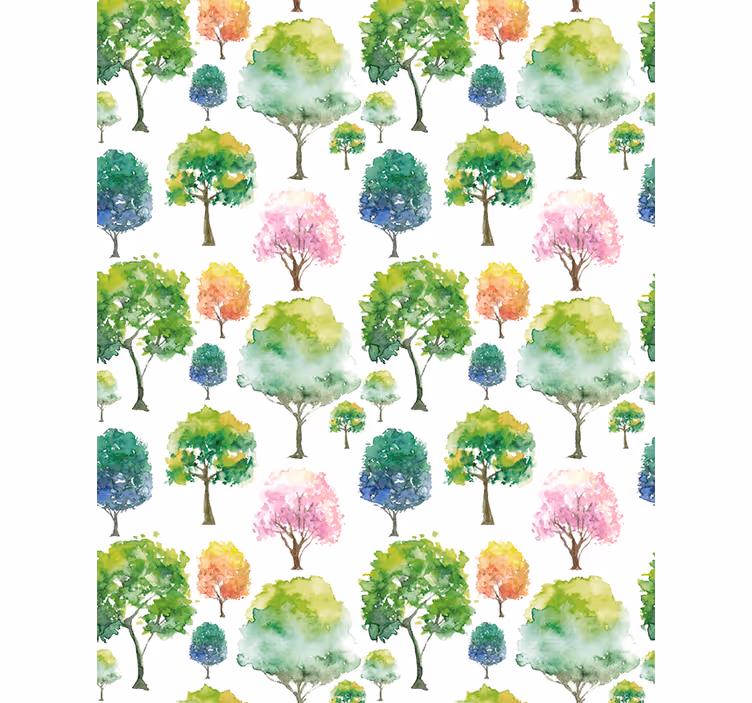 Tenda a rullo alberi Toni verdi - TenStickers