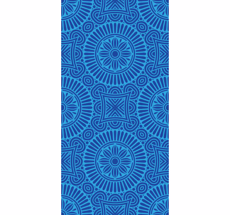 Tende a rullo cameretta Toni blu mandala - TenStickers