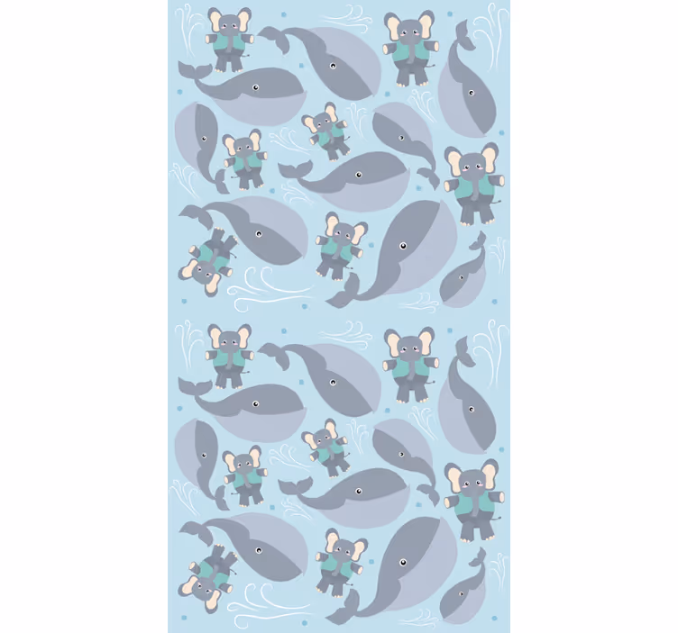 Tenda a rullo neonati animali giocosi - TenStickers