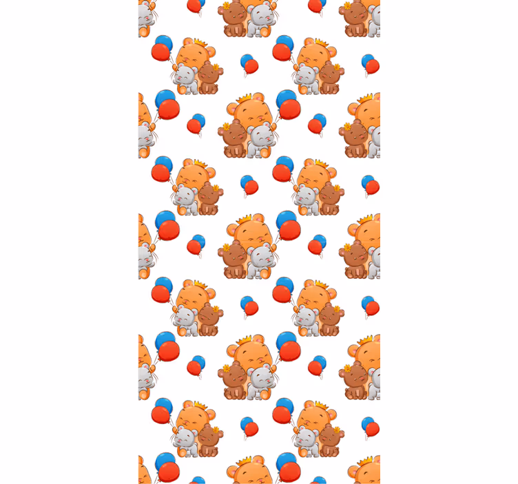 Tenda a rullo neonati modello di orsi amichevoli - TenStickers