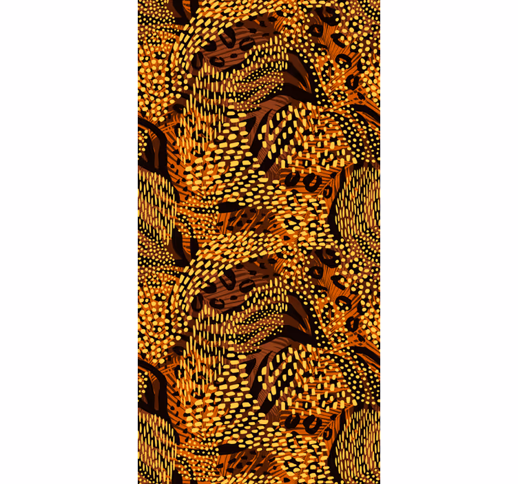 Tenda a rullo marrone modello organico - TenStickers