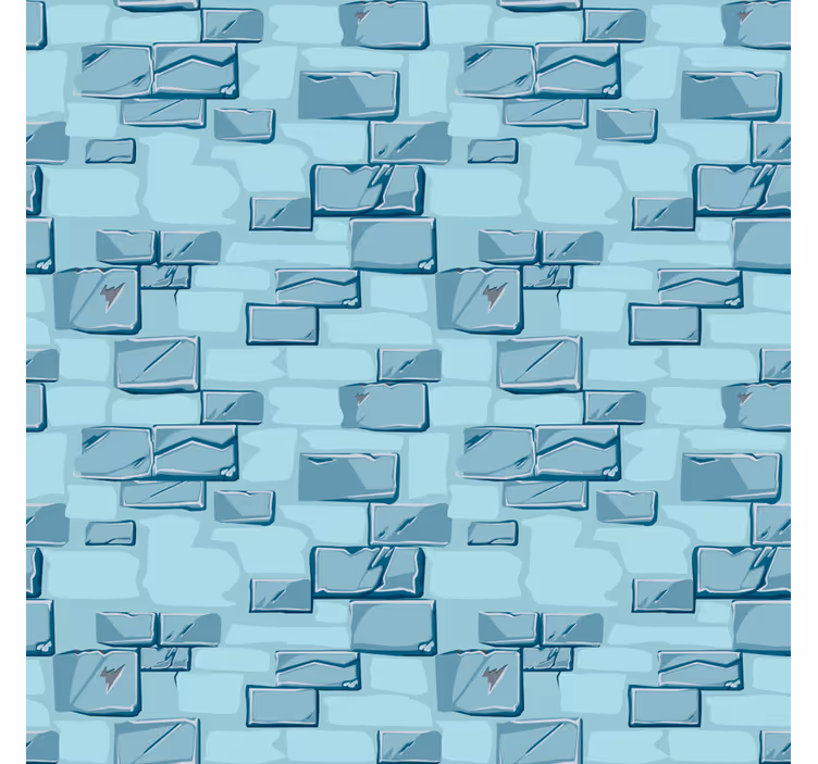Tende a rullo motivi mattoni di pietra blu - TenStickers