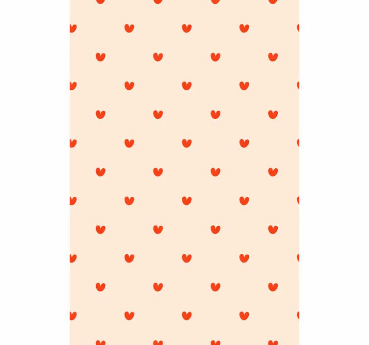 Tenda a rullo romantica semplicità del motivo a cuore - TenStickers