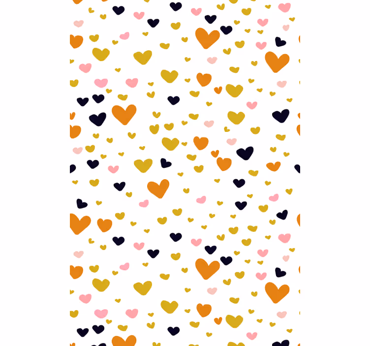 Tenda a rullo romantica paralume con motivo a cuore - TenStickers