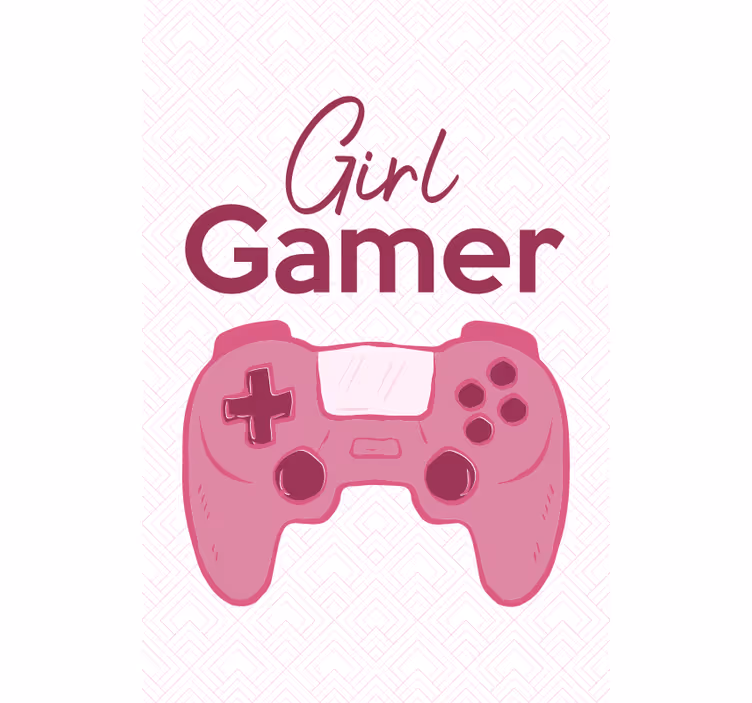 Tenda a rullo gamer controllore della ragazza - TenStickers