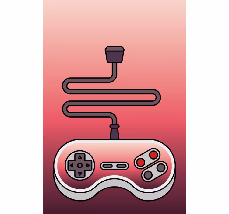 Tenda a rullo gamer controllore rosso - TenStickers