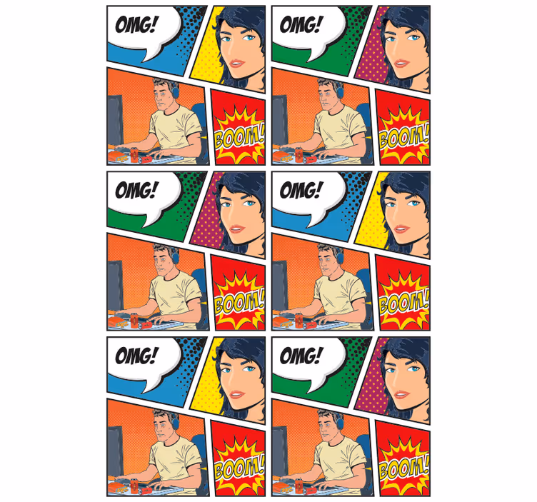 Tenda a rullo stile coomics - TenStickers