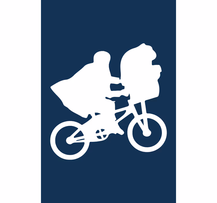 Tenda a rullo serie e film sagoma di bicicletta - TenStickers