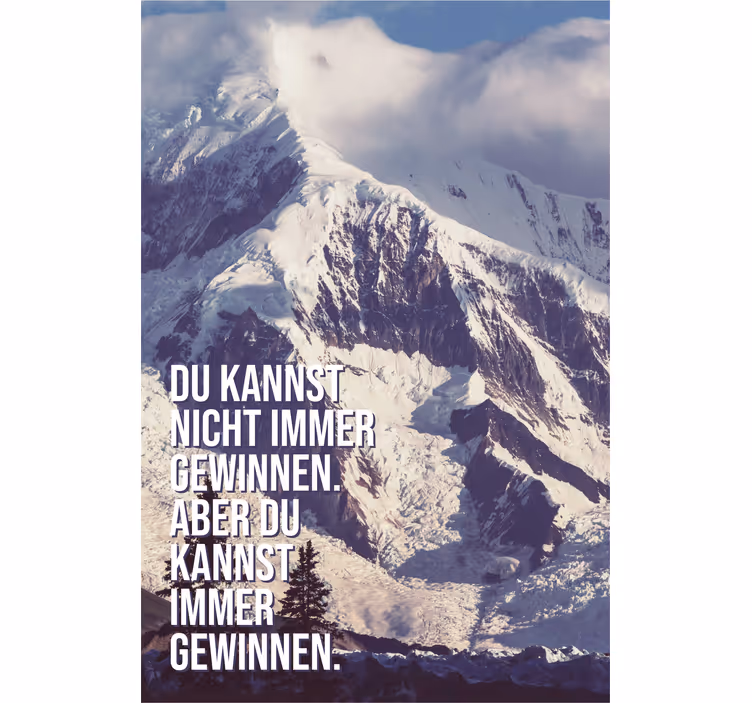 Tenda a rullo per ufficio cime immer gewinnen - TenStickers