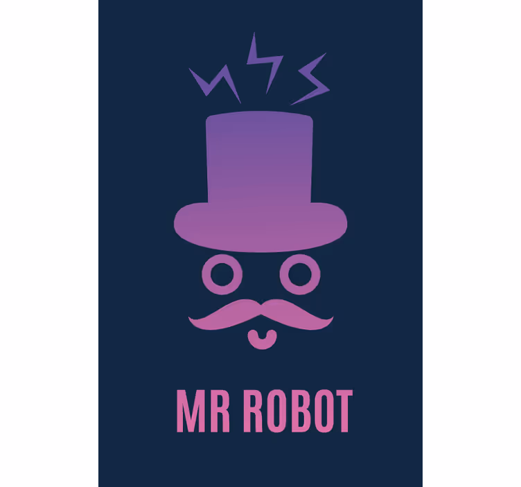 Tenda a rullo gamer robot gentiluomo - TenStickers