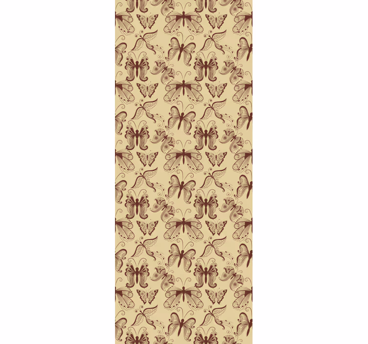 Tenda a rullo farfalle intricato motivo a farfalla - TenStickers