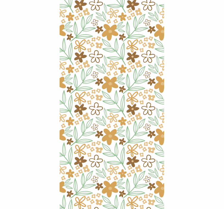 Tenda a rullo fiori e piante disegno a motivi floreali - TenStickers