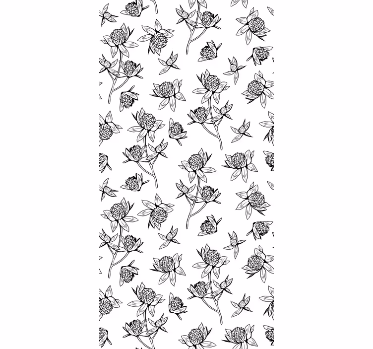 Tenda a rullo fiori e piante creazione di motivi botanici - TenStickers