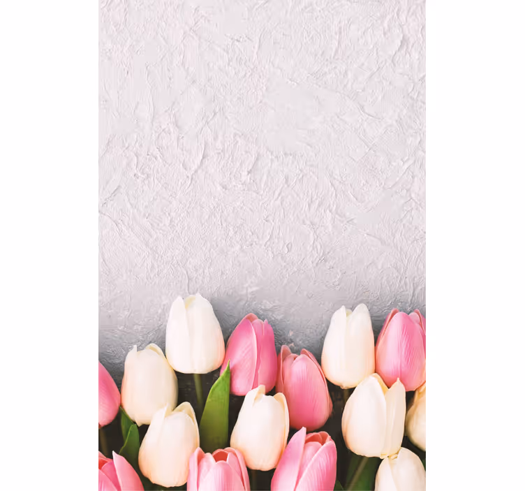 Tenda a rullo fiori e piante composizione tulipani - TenStickers