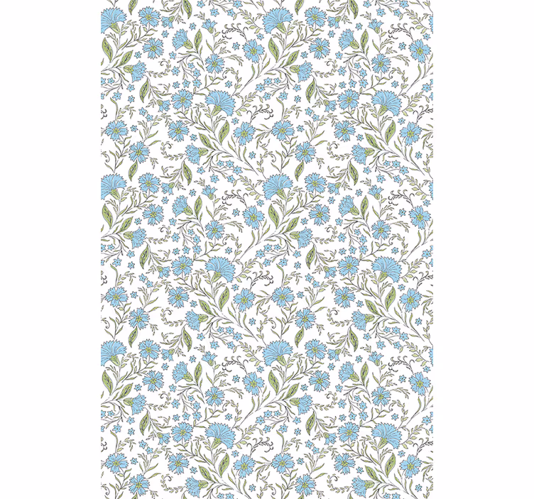 Tenda a rullo fiori e piante motivo floreale a vite - TenStickers