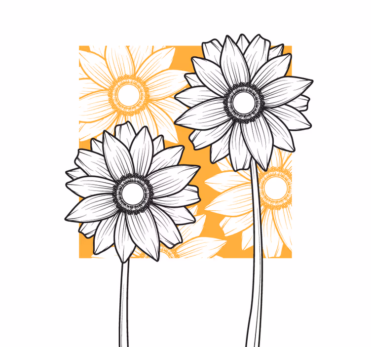 Tenda a rullo fiori e piante motivo floreale lussureggiante - TenStickers