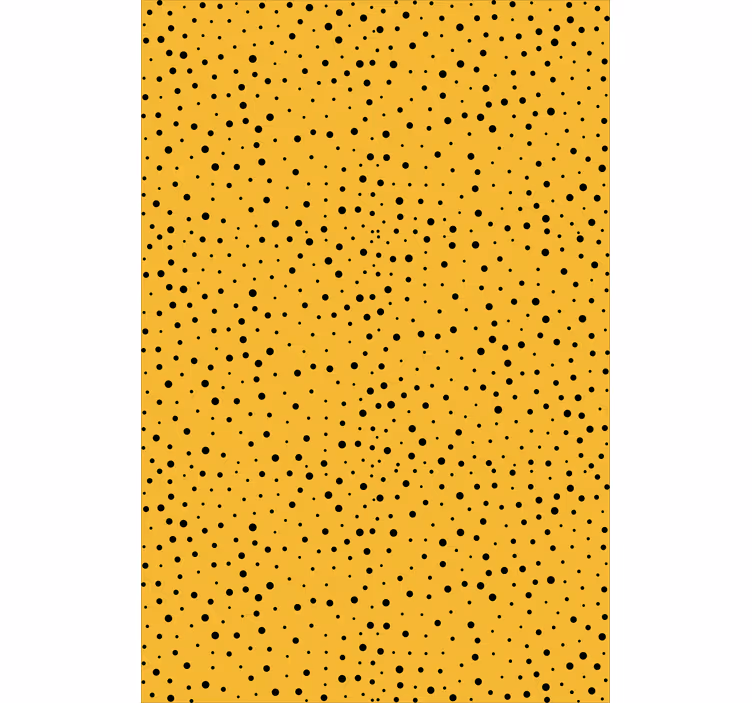 Tenda a rullo monocolore disegno giallo punteggiato - TenStickers