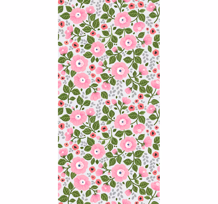 Tenda a rullo fiori e piante giardino in fiore - TenStickers