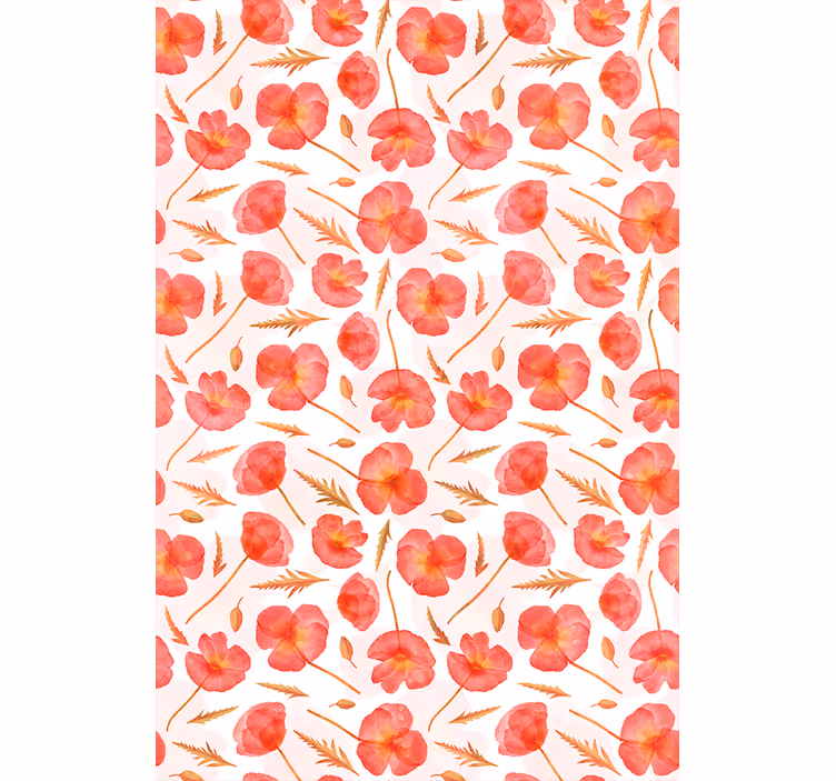 Tenda a rullo fiori e piante delicati motivi floreali - TenStickers