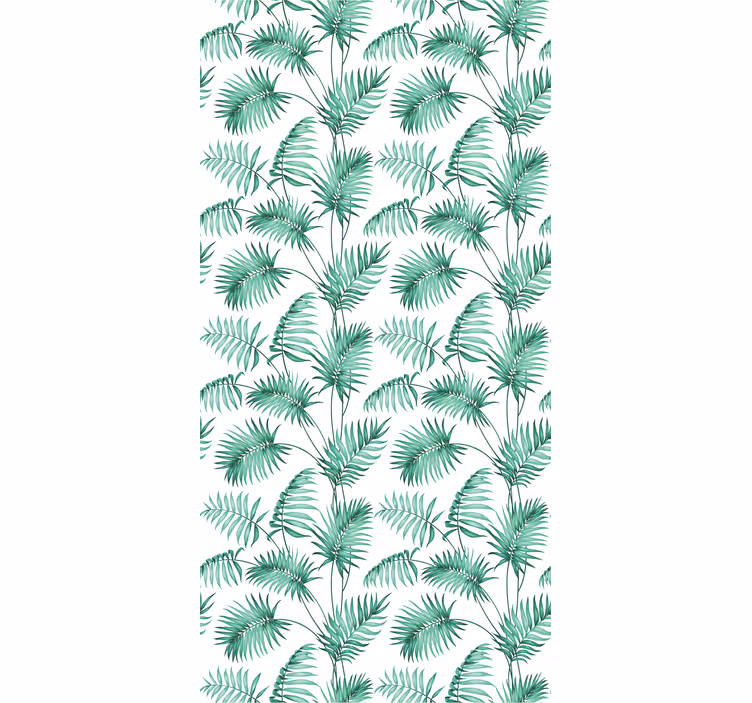 Tenda a rullo piante e fiori fogliame verde lussureggiante - TenStickers