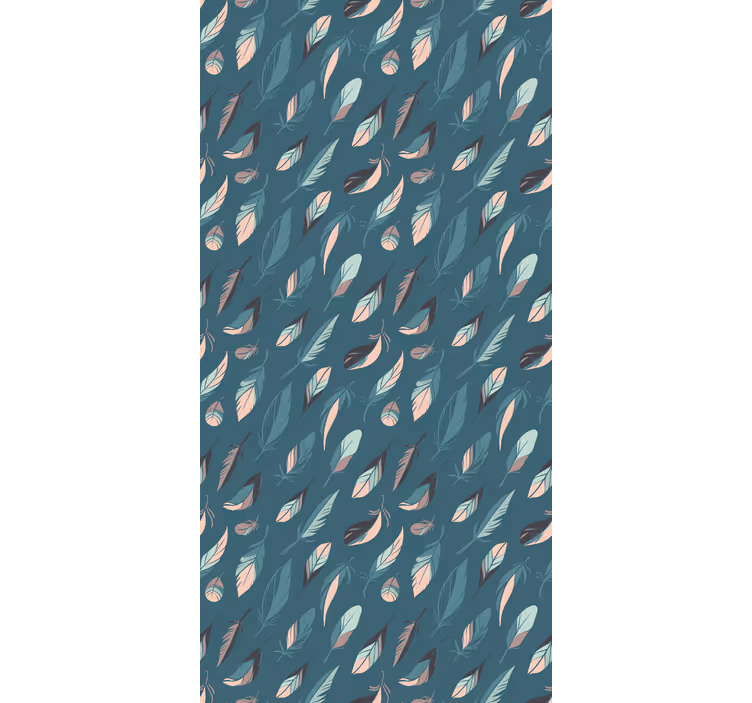 Tenda a rullo fiori e piante eleganti motivi a foglia - TenStickers