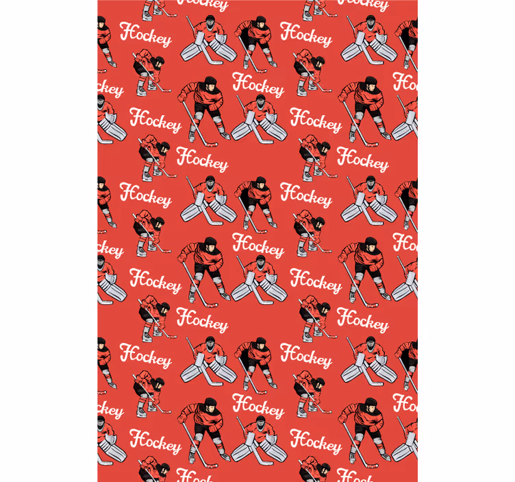Tenda a rullo sport stampa giocatori di hockey - TenStickers
