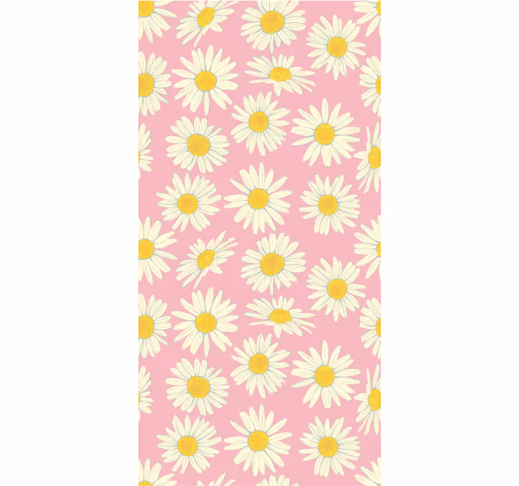 Tenda a rullo fiori e piante modello di margherita in fiore - TenStickers