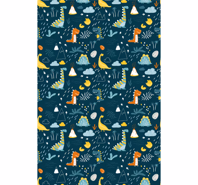Tenda a rullo dinosauro tempo di gioco a tema dinosauri - TenStickers