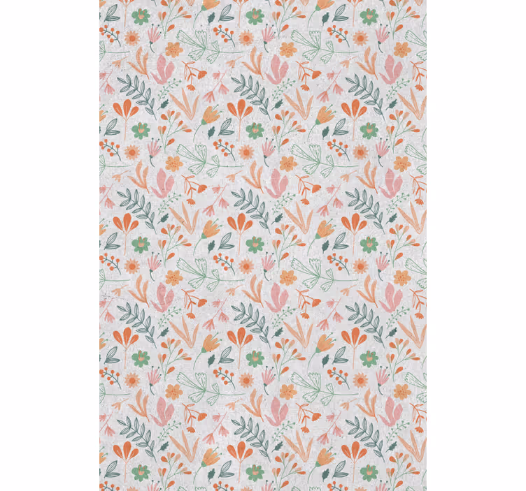Tenda a rullo fiori e piante concetto di oasi botanica - TenStickers