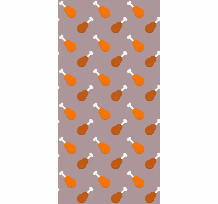Tenda a rullo originale modello di coscia di pollo - TenStickers