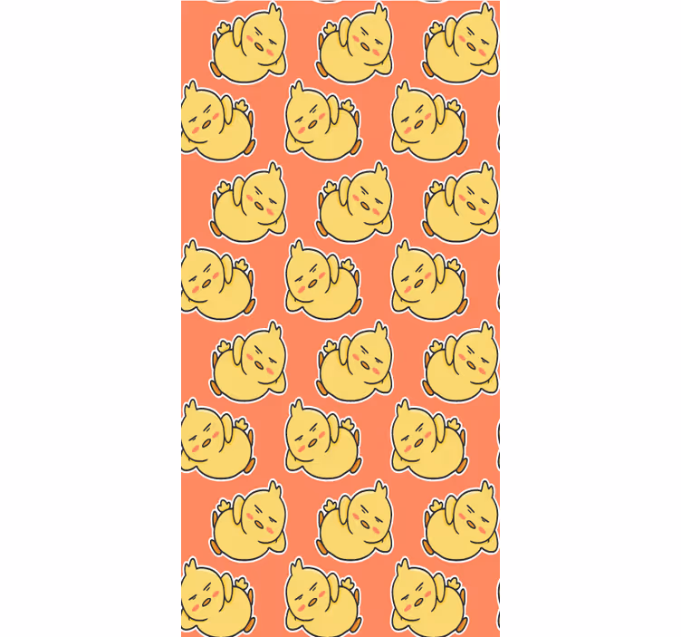 Tenda a rullo animali personaggi pulcini gialli - TenStickers