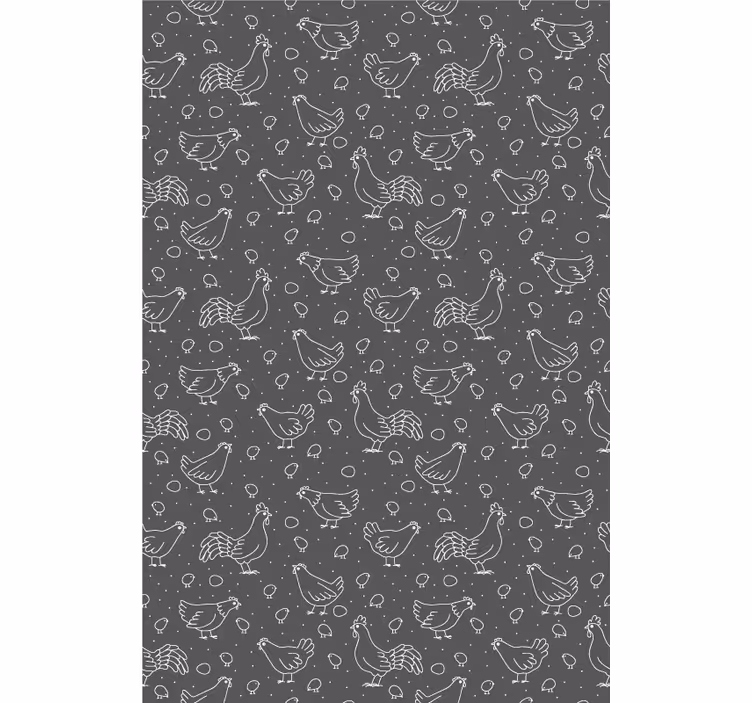Tenda a rullo animali polli e uova - TenStickers