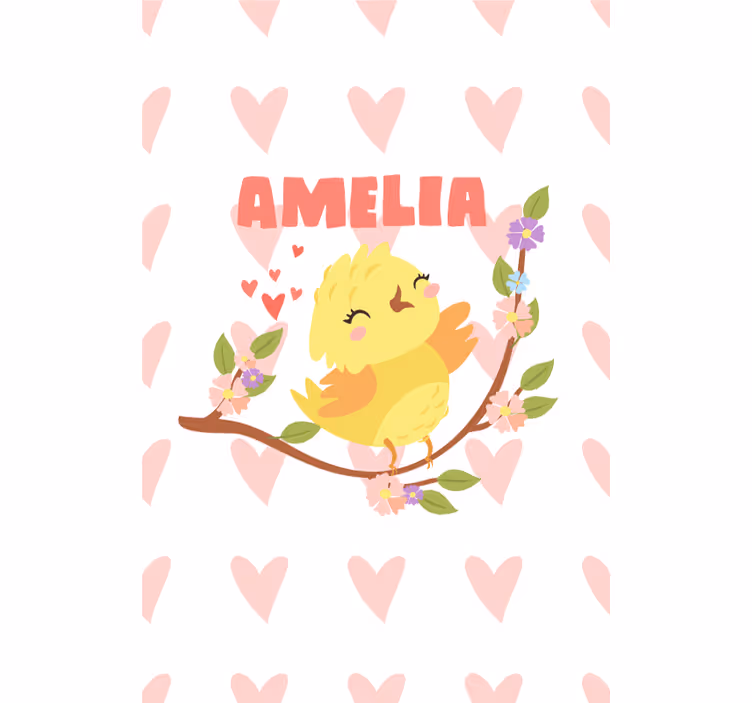 Tende a rullo personalizzabili disegno di uccello carino - TenStickers
