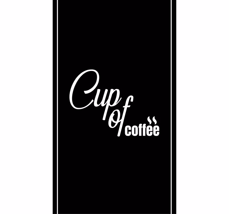 Tenda a rullo cucina tazza di caffè - TenStickers