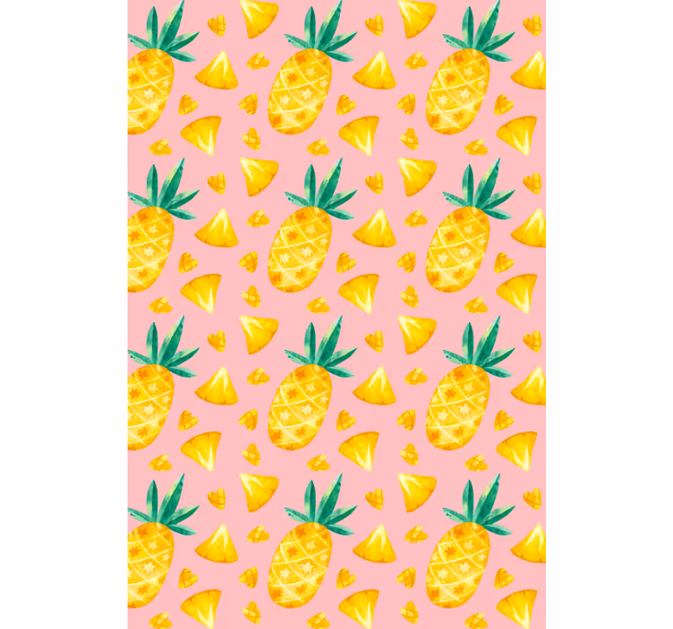 Tende a rullo frutta e verdura delizia con motivo ananas - TenStickers