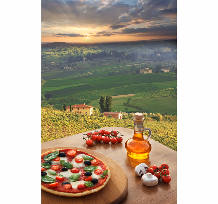 Tende a rullo frutta e verdura panorama culinario italiano - TenStickers