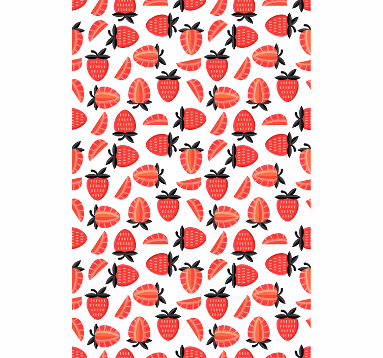 Tende a rullo frutta e verdura motivo a fetta di fragola - TenStickers