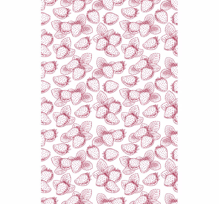 Tende a rullo frutta e verdura modello rosso fragola - TenStickers