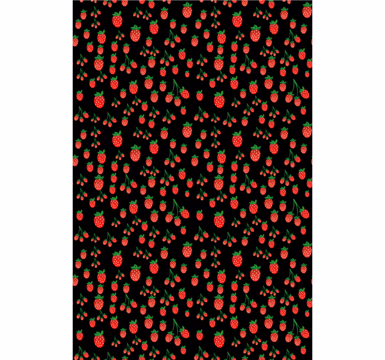 Tende a rullo frutta e verdura motivi di fragole vivaci - TenStickers