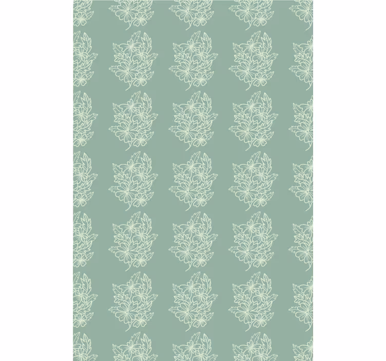 Tenda a rullo fiori e piante motivo foglie floreali - TenStickers