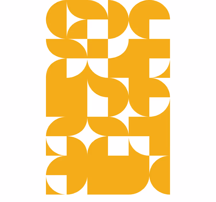 Tenda a rullo moderna forme geometriche astratte - TenStickers
