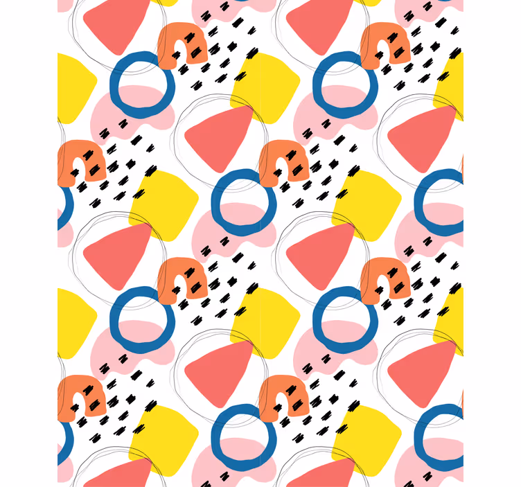 Tenda a rullo moderna motivi geometrici stravaganti - TenStickers