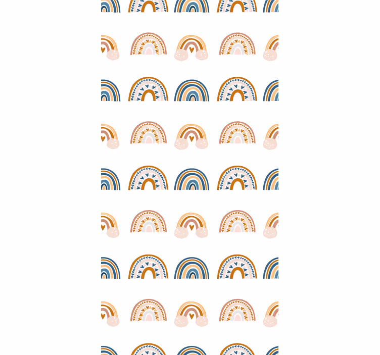 Tenda a rullo cameretta motivi arcobaleno nordici - TenStickers