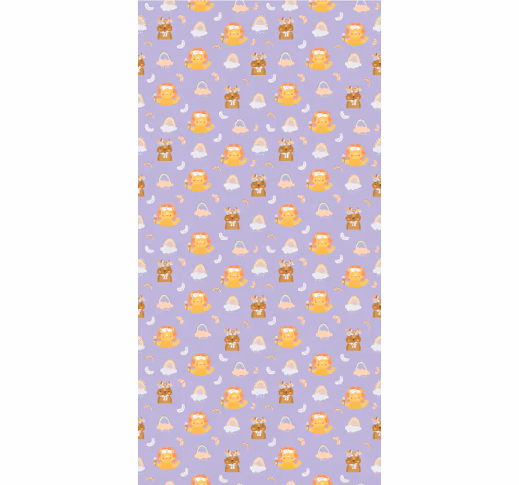 Tenda a rullo cameretta cuccioli e arcobaleni - TenStickers