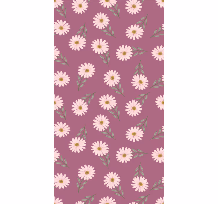 Tenda a rullo fiori e piante tema floreale margherita - TenStickers