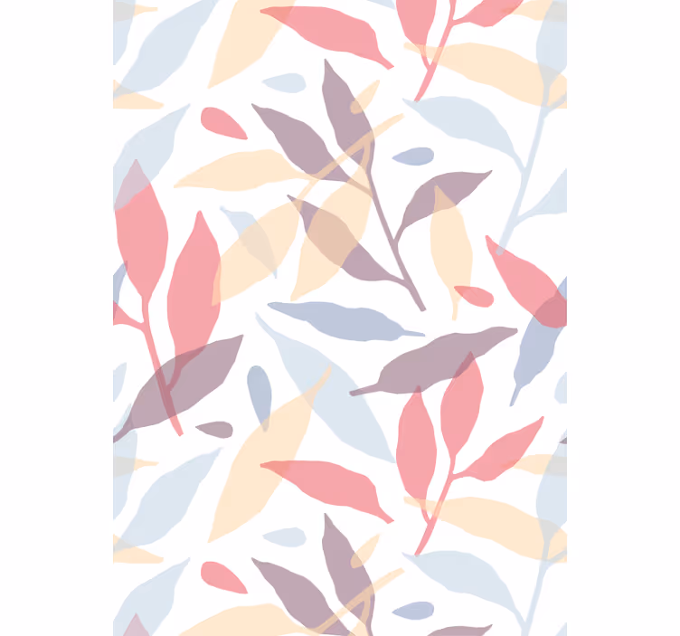 Tende a rullo moderne Motivo foglie colorate - TenStickers